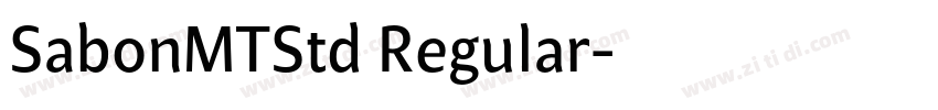 SabonMTStd Regular字体转换